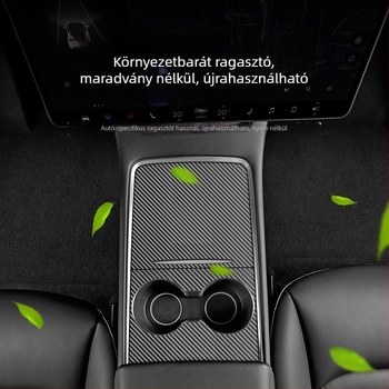 Tesla Model Y és Model 3 központi konzol védőfilm matrica belső átalakításhoz, anyag: matrica, testreszabás nélkül