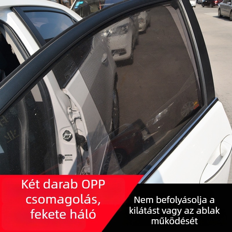 Autó oldalsó ablakaihoz PVC elektrosztatikus hálófüggöny