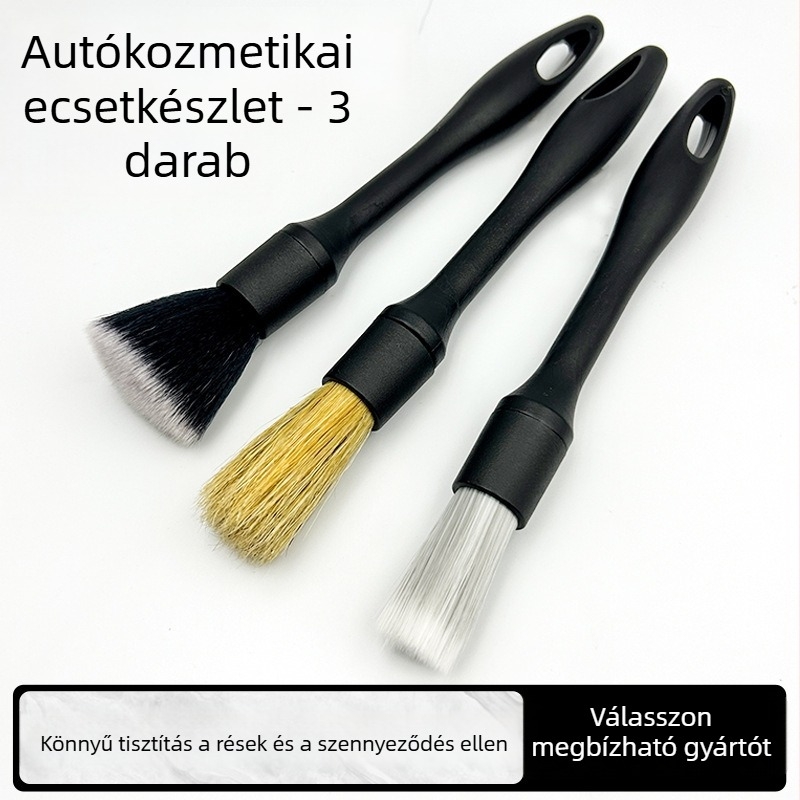 Részletes autó belső és légcsatorna tisztító ecset - puha szálak, festékbarát, por eltávolítása; anyag PP, testreszabható márka