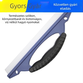 Kézben tartható autó ablaktörlő, szilikon/plasztik/gumi anyagból – üvegtisztításra