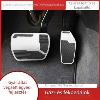 Ötvözetből készült pedálkészlet gáz- és fékpedálhoz – csúszásmentes belső átalakítás X-Trail, Qashqai, Sylphy
