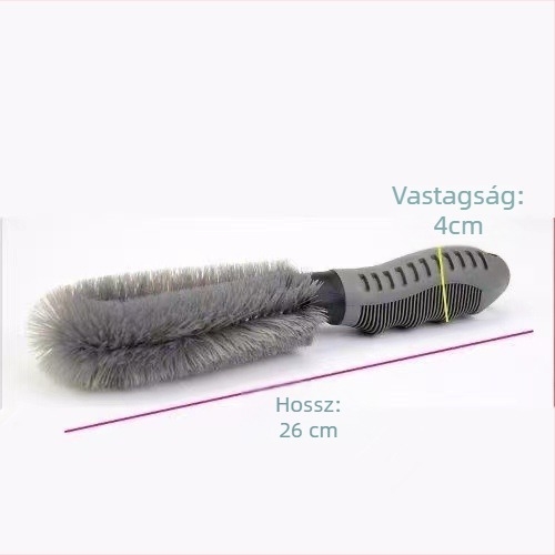 Autómosó kefe gumi- és kerékagy tisztítására - masszív tisztító eszköz