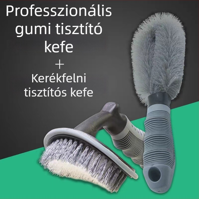 Autómosó kefe gumi- és kerékagy tisztítására - masszív tisztító eszköz