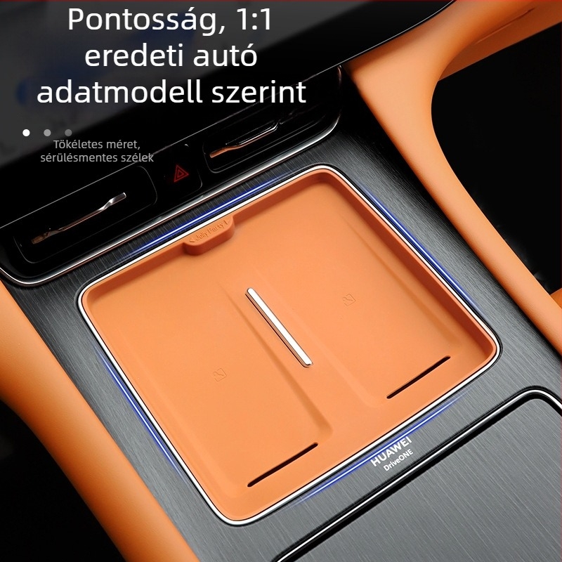 Központi konzolhoz készült szilikon alátét vezeték nélküli töltéshez – csúszásmentes, belső dekorációs kiegészítő, márka Cool car