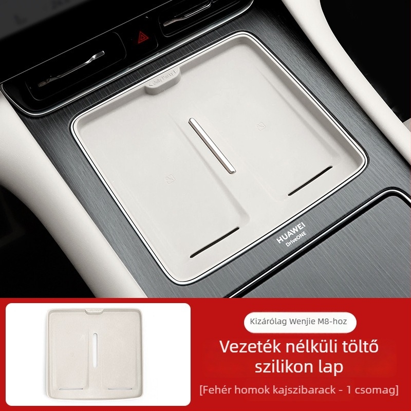 Központi konzolhoz készült szilikon alátét vezeték nélküli töltéshez – csúszásmentes, belső dekorációs kiegészítő, márka Cool car