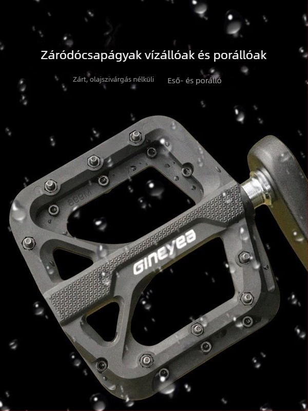 Jingye M996 nylon csapágyas mountain bike pedálok, széles felület, csúszásmentes downhill használatra