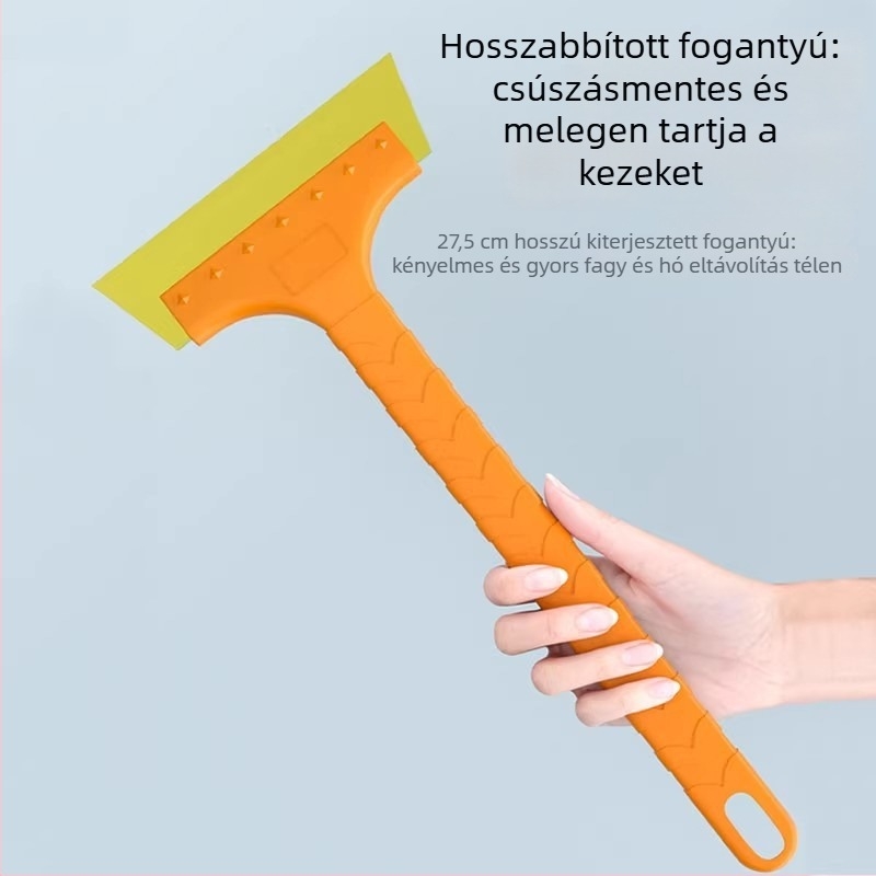 Műanyag hóeke autókhoz, többfunkciós fagymentesítő eszköz, hókaparó és kefefej