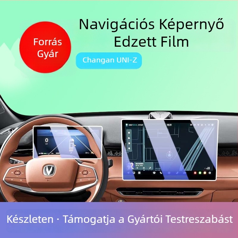 Edzett üveg kijelzővédő a Changan UNIZ központi kijelzőjéhez