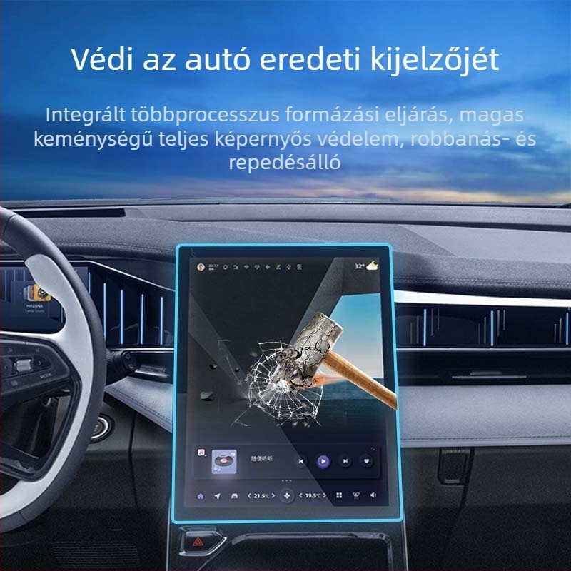 Edzett üveg kijelzővédő a Changan UNIZ központi kijelzőjéhez