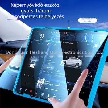Tesla központi kijelzőjének karcálló üvegvédője, Modellek: 3/Y/X/S, HD szemvédő