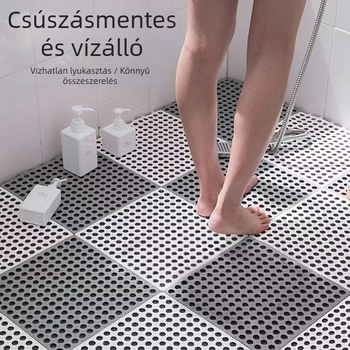 Zuhanyzószoba csúszásmentes vízálló fürdőszobai szőnyeg, PVC anyagból, egyszerű és modern dizájn