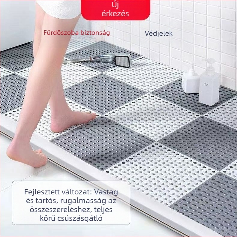 Zuhanyzószoba csúszásmentes vízálló fürdőszobai szőnyeg, PVC anyagból, egyszerű és modern dizájn