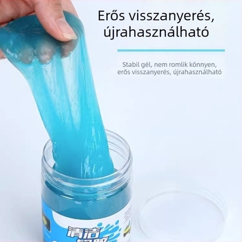 Autó belső tisztító gél billentyűzet réseihez és légkivezető nyílások tisztítására — 200 g, Friendly márka, fő piacok Japán és Dél-Korea, licencelt magánmárkák nélkül