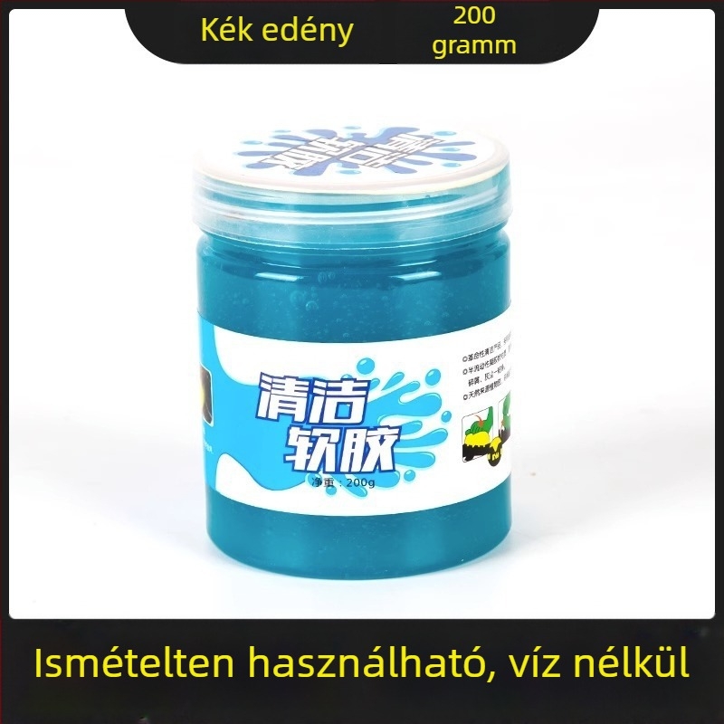 Autó belső tisztító gél billentyűzet réseihez és légkivezető nyílások tisztítására — 200 g, Friendly márka, fő piacok Japán és Dél-Korea, licencelt magánmárkák nélkül