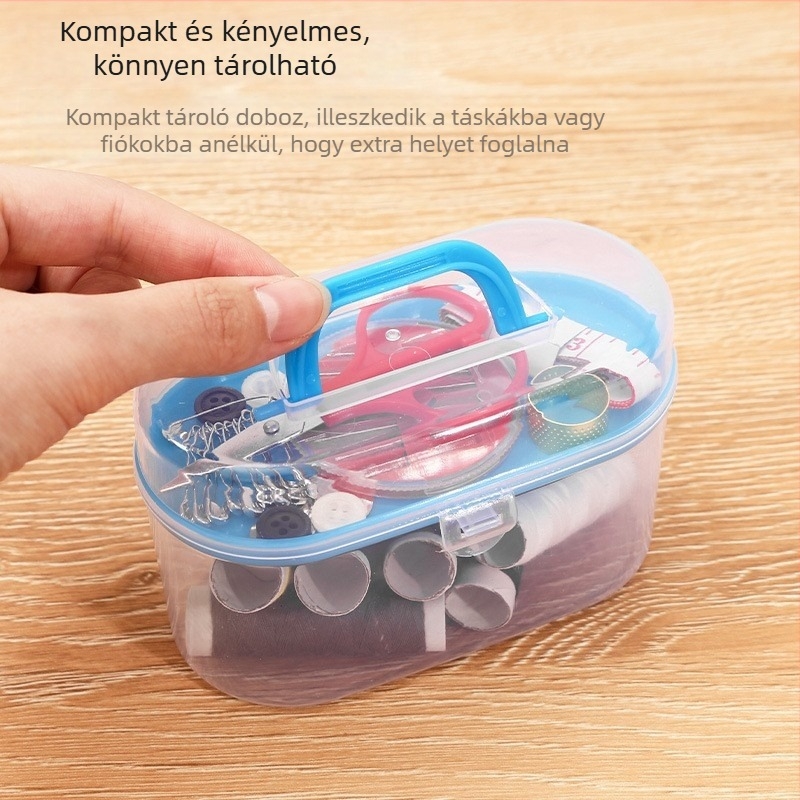 Varródoboz – független márka, multifunkcionális varrókészlet, 24-darabos készlet, dobozban 180 darab, bruttó súly 90 g, kínai stílus.