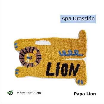 Rajzfilm űrlény alakú plüss szőnyeg nappalira, fürdőszobába és hálószobába; ágy melletti takaró és lógatható székre való párna.