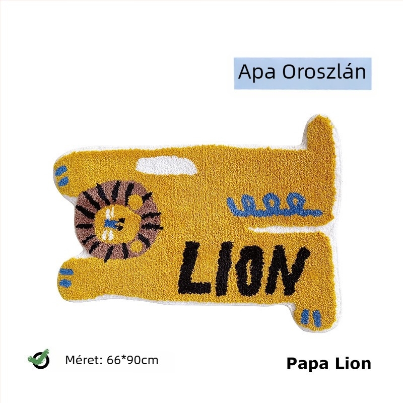 Rajzfilm űrlény alakú plüss szőnyeg nappalira, fürdőszobába és hálószobába; ágy melletti takaró és lógatható székre való párna.
