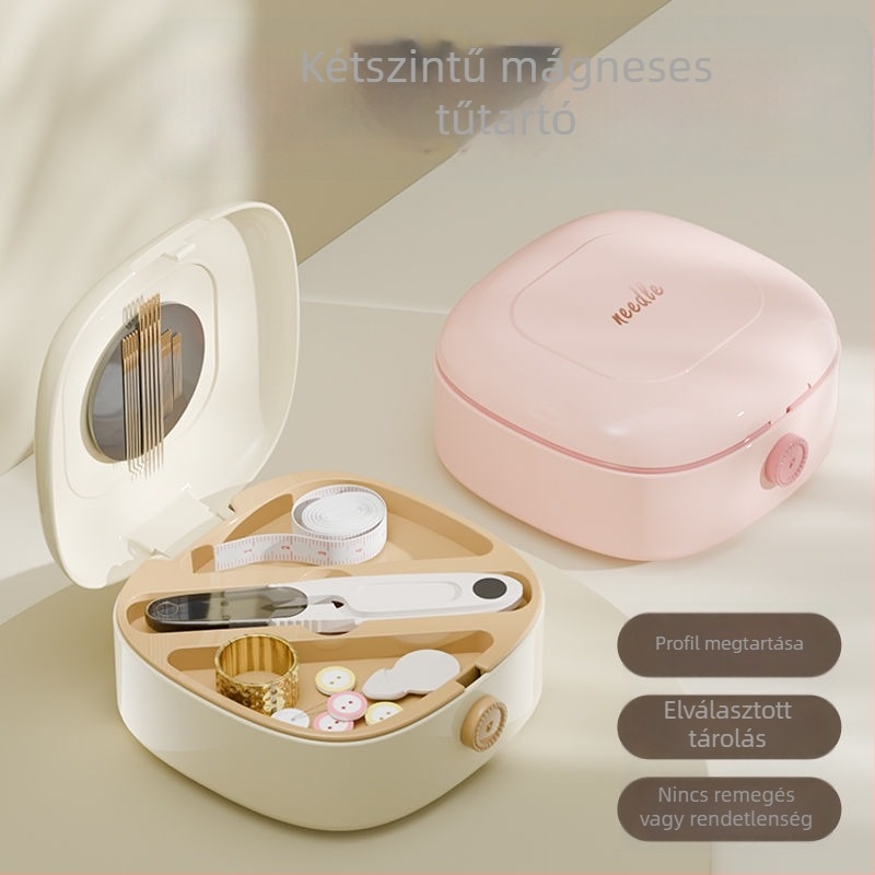 Hordozható zsebvarró doboz, műanyag, varrókészlet sorozat, egyszerű stílus