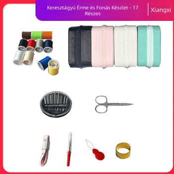 Hordozható műanyag varródoboz készlet, 100 darabos, 0,15 kg súlyú, egyszerű dizájn, testreszabható gyártás