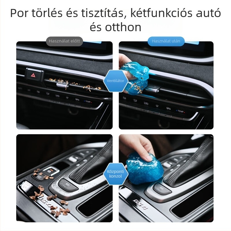 Hatékony tisztító gél billentyűzethez, laptophoz, autóhoz és klíma ventillációs nyílásaihoz