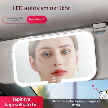 Autós smink tükör – üveg és ABS, modell Car vanity mirror, típus Car interior stickers, kód Skrfrjwk