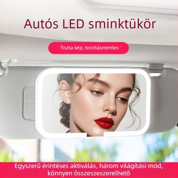 Autós smink tükör – üveg és ABS, modell Car vanity mirror, típus Car interior stickers, kód Skrfrjwk