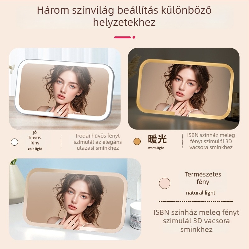 Autós smink tükör – üveg és ABS, modell Car vanity mirror, típus Car interior stickers, kód Skrfrjwk