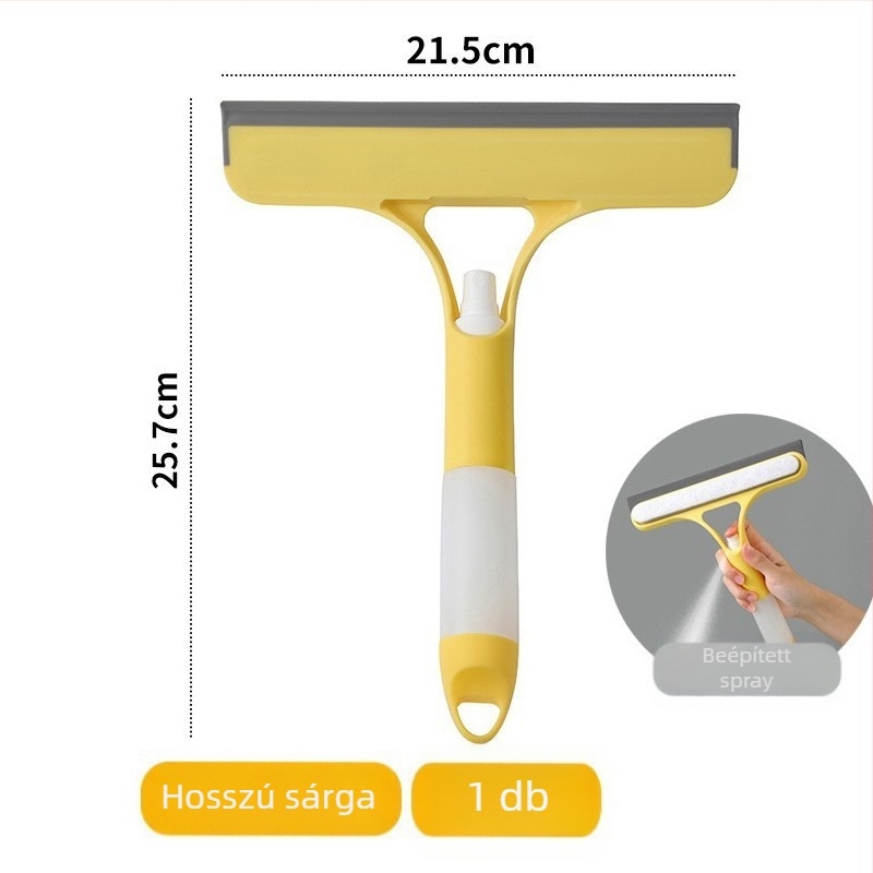Hanyu 3-in-1 üvegtisztító spray palackkal és kaparóval, műanyag