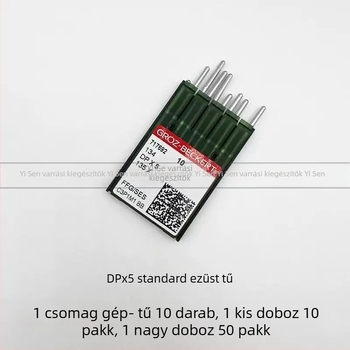 Ipari varrógép tű, DP*5, dupla tű, No. 14, 50 db, Grids roots