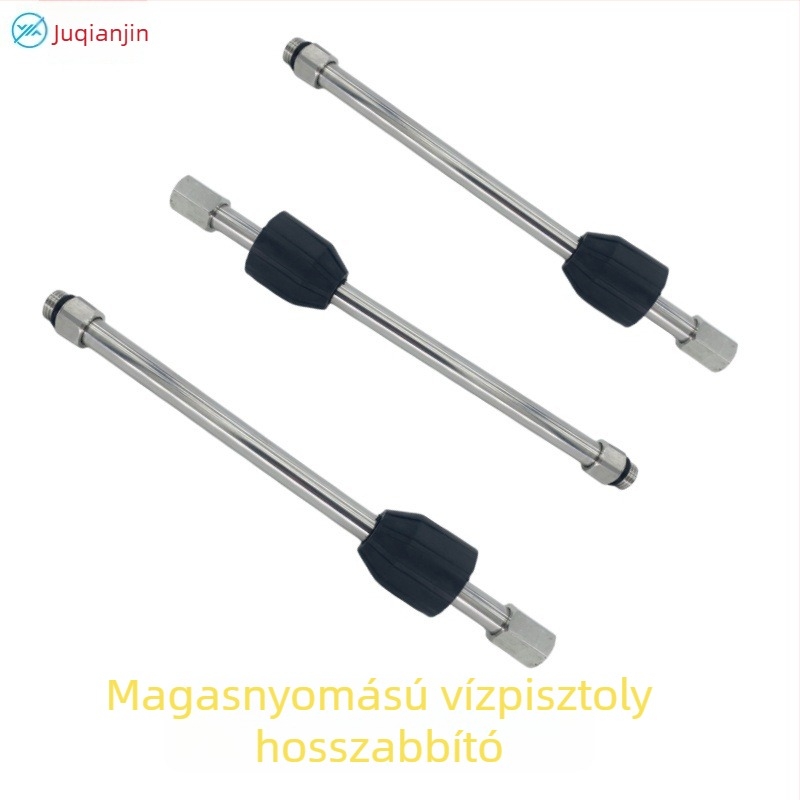 Rozsdamentes acélból készült magasnyomású vízpuskához tartozó hosszabbító rúd, 1/4 hüvelykes gyorscsatlakozás, 4000 PSI