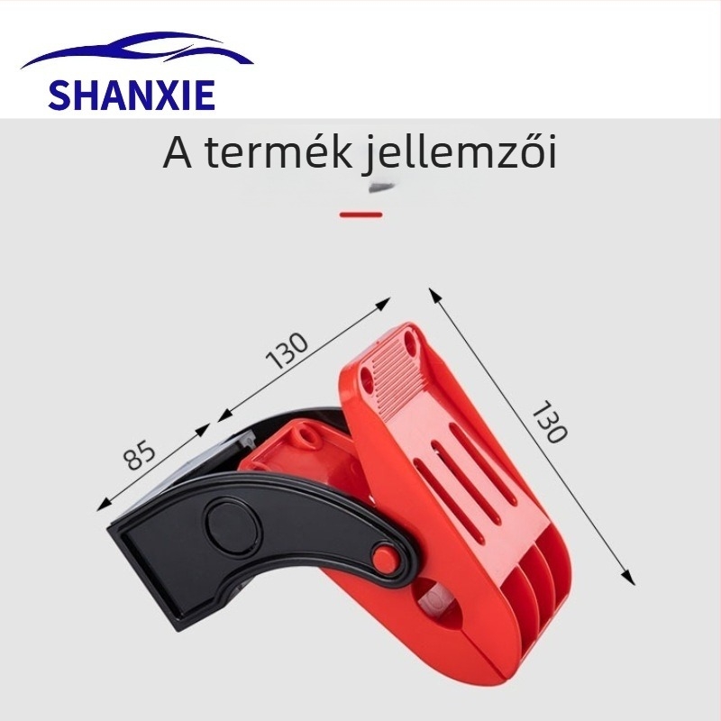 Autópadló tisztító klipsz — állítható cápa-fog dizájn, műszaki műanyagból és rozsdamentes acélból, súly 0,92