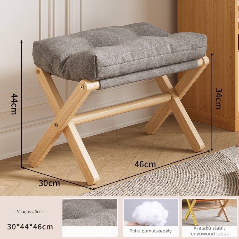 Fa lábtámasz kanapéhohoz és irodához, skandináv stílusú