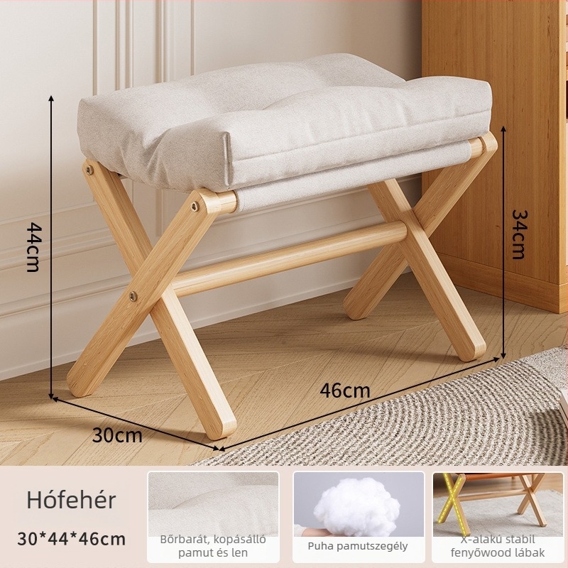 Fa lábtámasz kanapéhohoz és irodához, skandináv stílusú
