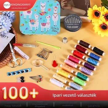 Varrókészlet, 86 darabos készlet, hordozható, Love and Thread márka, dobozban 150 darab