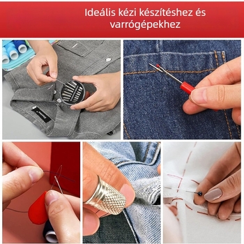 Varrókészlet, 86 darabos készlet, hordozható, Love and Thread márka, dobozban 150 darab