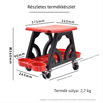 Fényezett műanyag szék autóápoláshoz, testreszabható feldolgozás