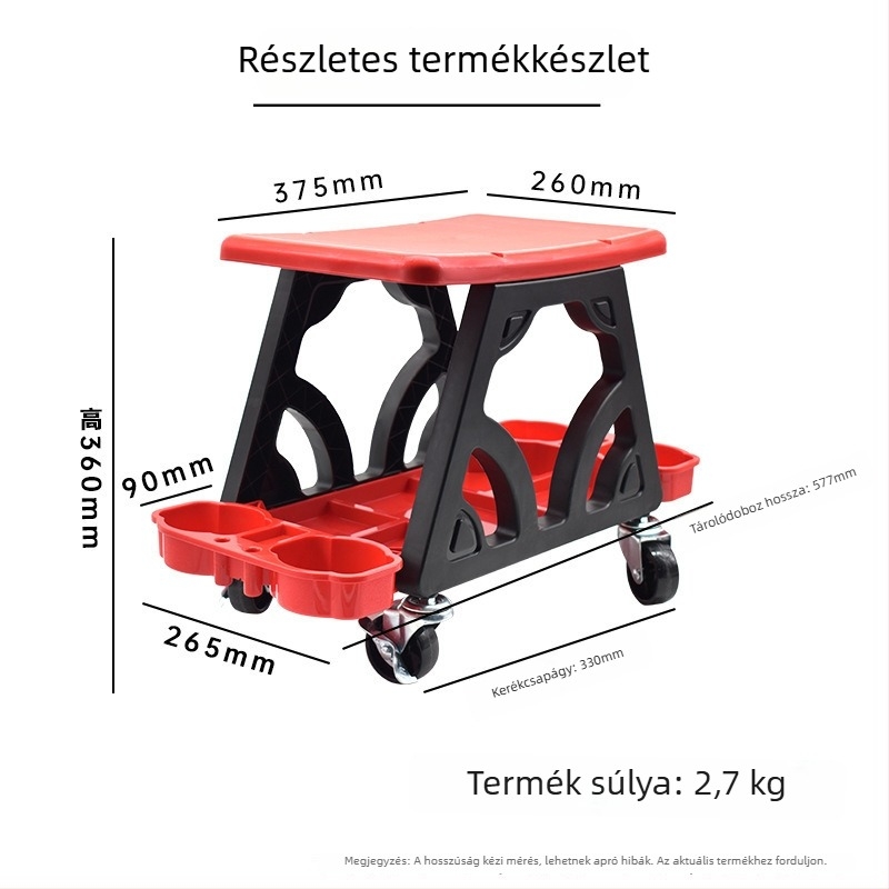 Fényezett műanyag szék autóápoláshoz, testreszabható feldolgozás