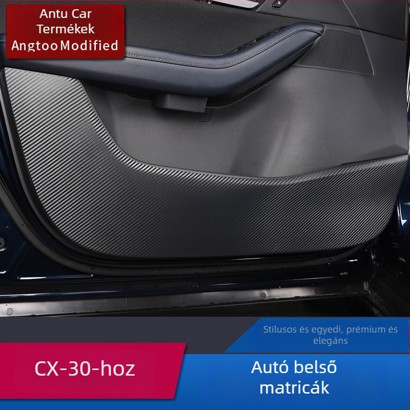 Mazda CX-30 ajtóvédő film – PVC fólia, belső matrica, ANTOO, nyomtatott logó, testreszabható