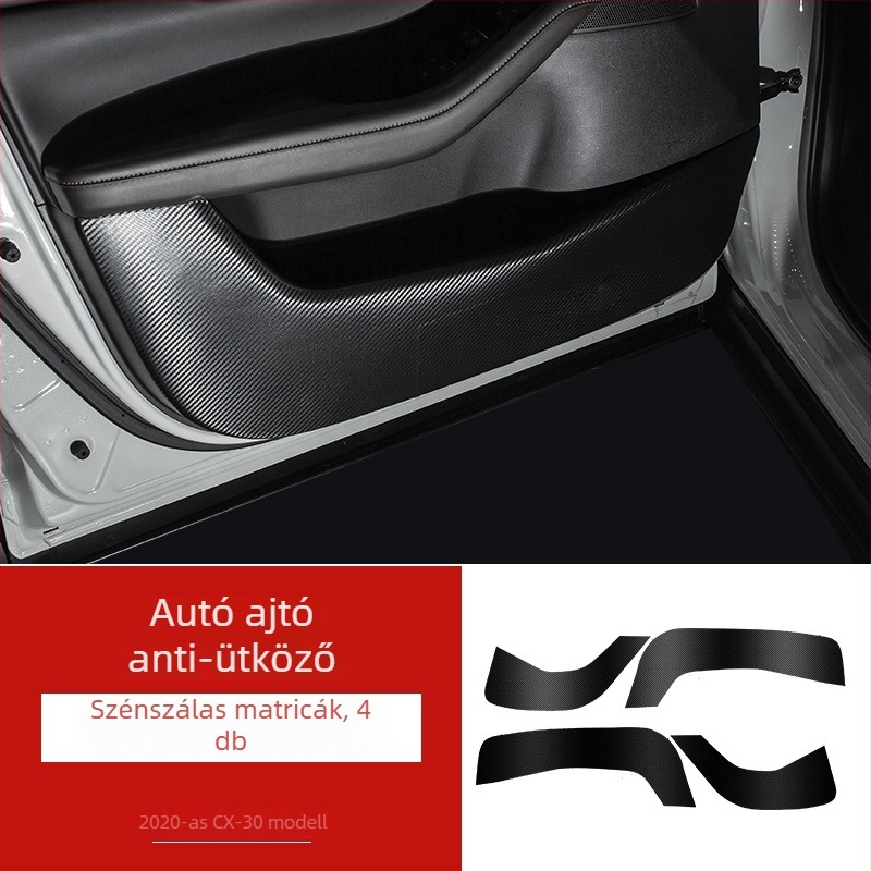 Mazda CX-30 ajtóvédő film – PVC fólia, belső matrica, ANTOO, nyomtatott logó, testreszabható