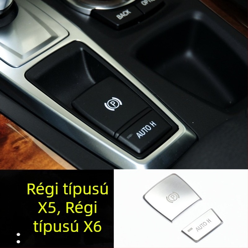 BMW X5/X6 kézifék belső dekorációs matrica – ABS anyag, Modell 866, Xingbaiwang márka, Nincs logó