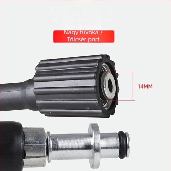 Kärcher K1/K3-kompatibilis magasnyomás tömlő — 6 mm belső átmérő, teflon, 0,8 kg, Caigong