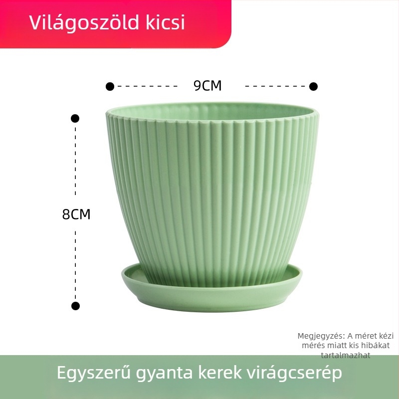Otthoni növényekhez szukkulenseknek, légáteresztő gyantaanyagú, vastag falú nagy műanyag virágcserép, kis virágcserép