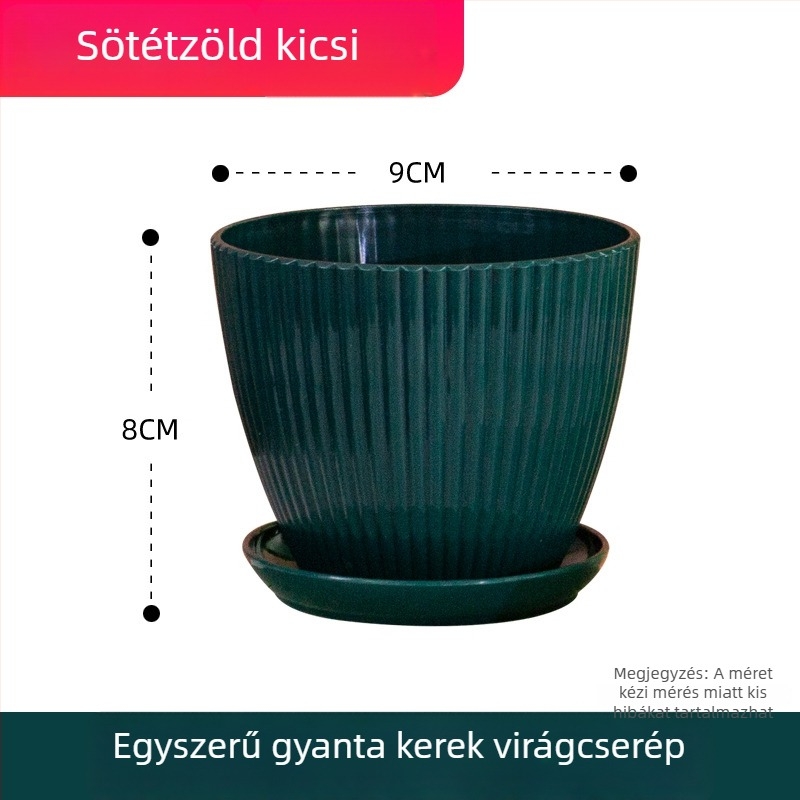 Otthoni növényekhez szukkulenseknek, légáteresztő gyantaanyagú, vastag falú nagy műanyag virágcserép, kis virágcserép