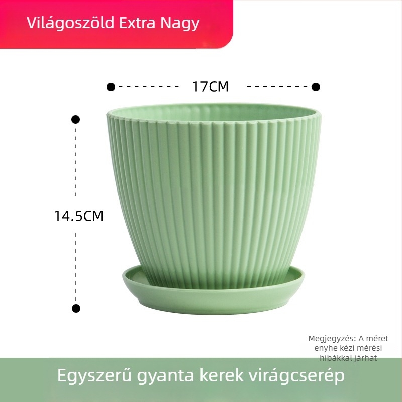 Otthoni növényekhez szukkulenseknek, légáteresztő gyantaanyagú, vastag falú nagy műanyag virágcserép, kis virágcserép