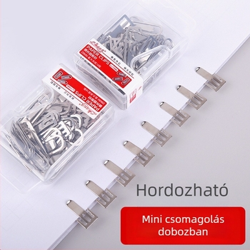 Irodai fém gemkapcsok, dobozos csomagolás, modell 1709n, Bright márka