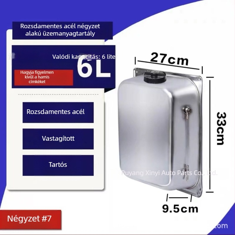 Kör alakú rozsdamentes acél dízel üzemanyag-tartály parkolófűtéshez, Jiefang J6-höz