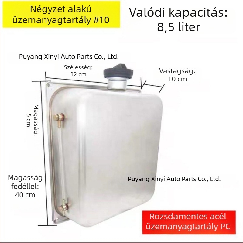 Kör alakú rozsdamentes acél dízel üzemanyag-tartály parkolófűtéshez, Jiefang J6-höz