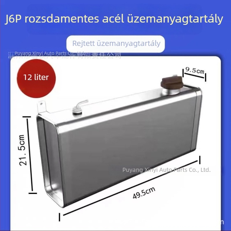 Kör alakú rozsdamentes acél dízel üzemanyag-tartály parkolófűtéshez, Jiefang J6-höz