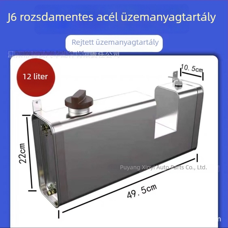 Kör alakú rozsdamentes acél dízel üzemanyag-tartály parkolófűtéshez, Jiefang J6-höz