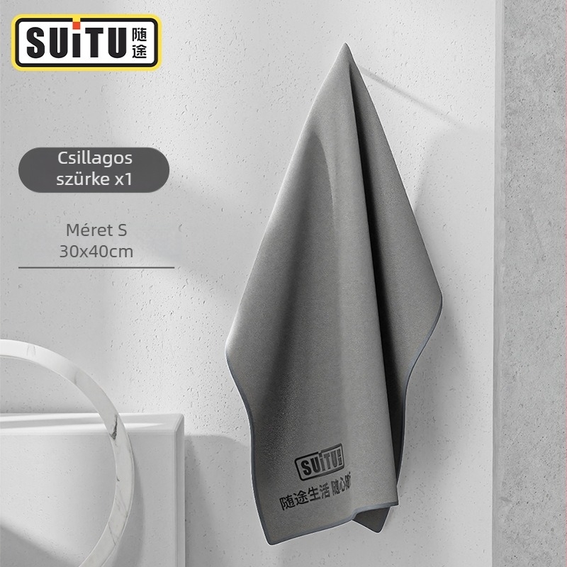 Kétoldalas mikroszálas autómosó kendő, rendkívül nedvszívó, gyorsan szárad, testreszabható márka
